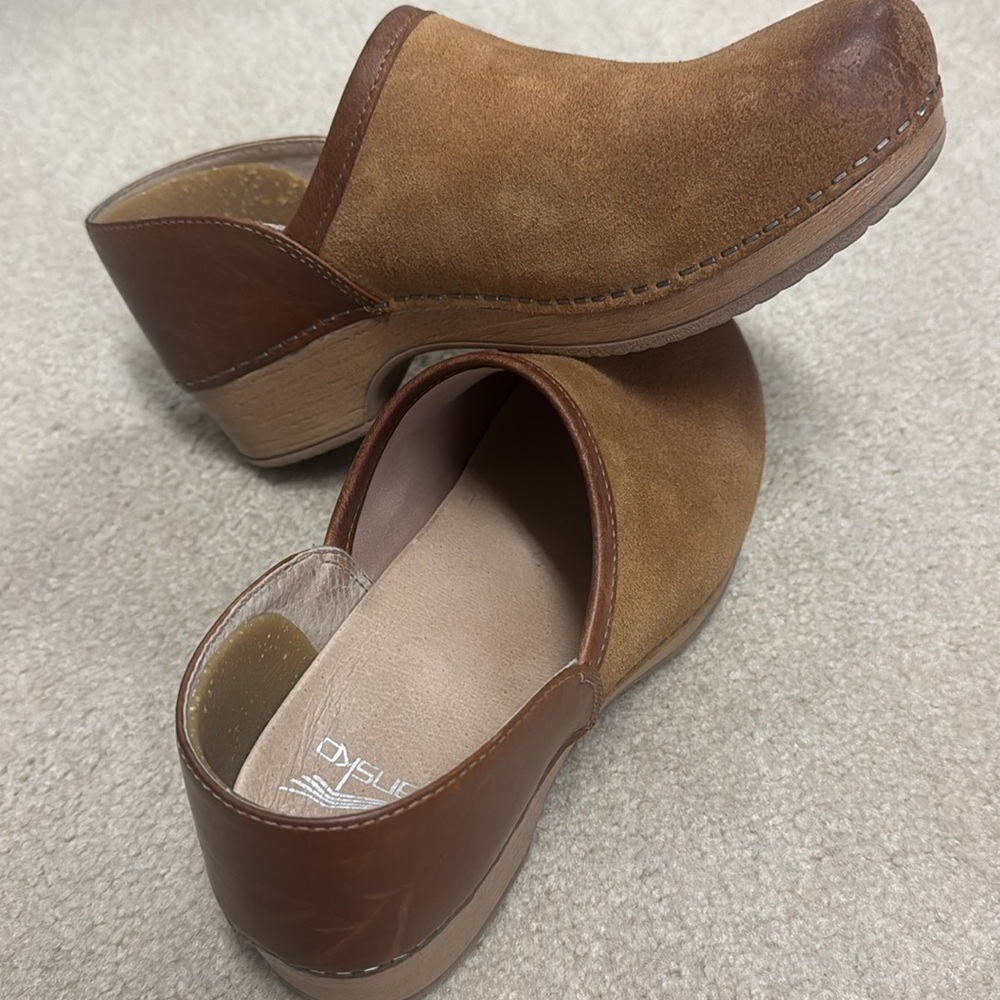 Dansko Tan Leather Clogs